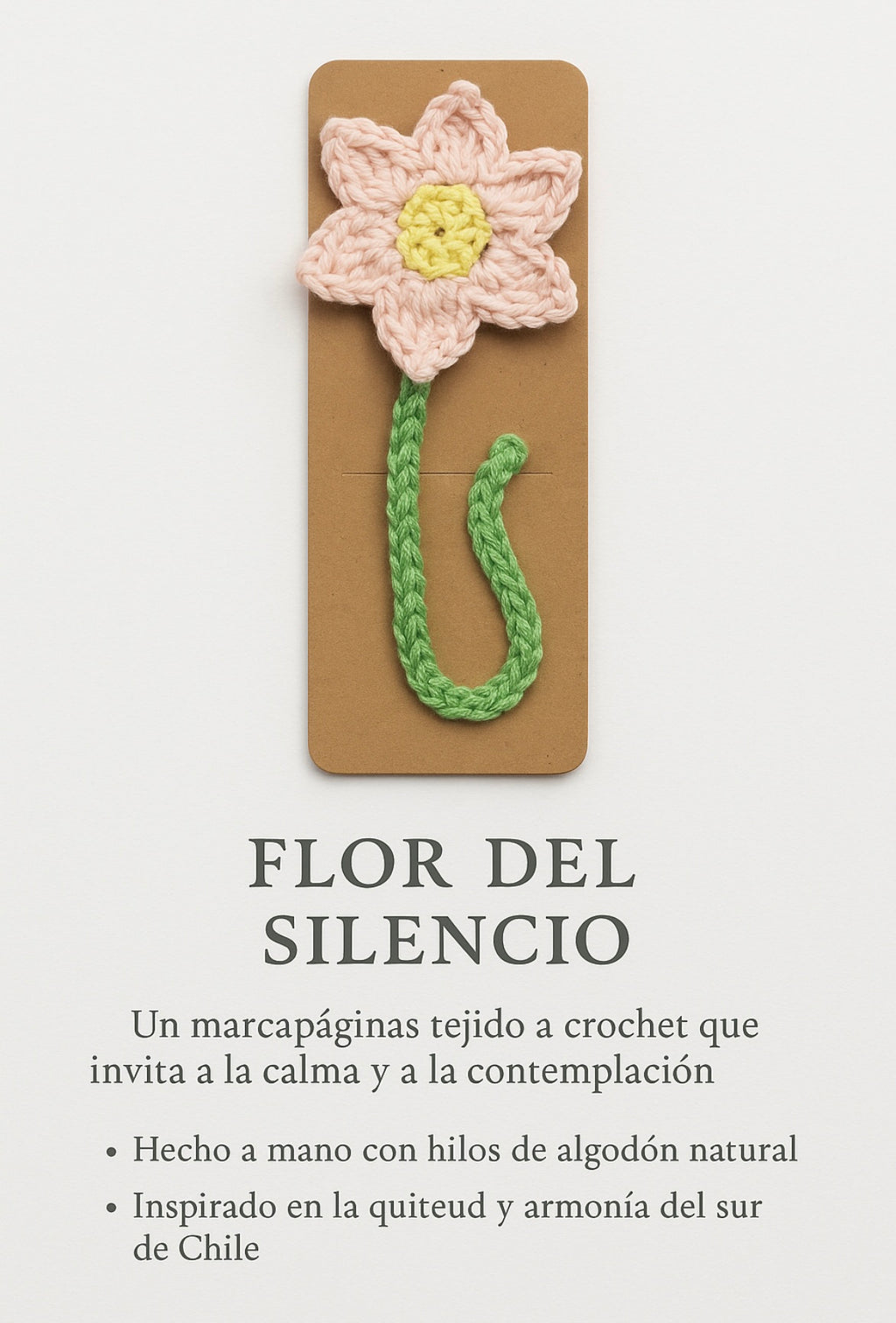 Marcapagina “Flor del Silencio”