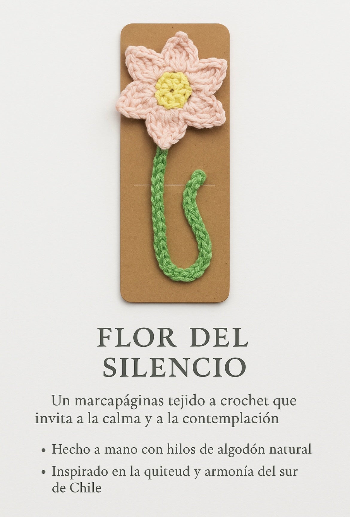 Marcapagina “Flor del Silencio”