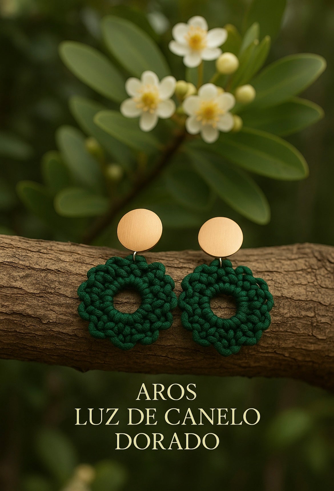 Aros “Luz de Canelo Dorado”