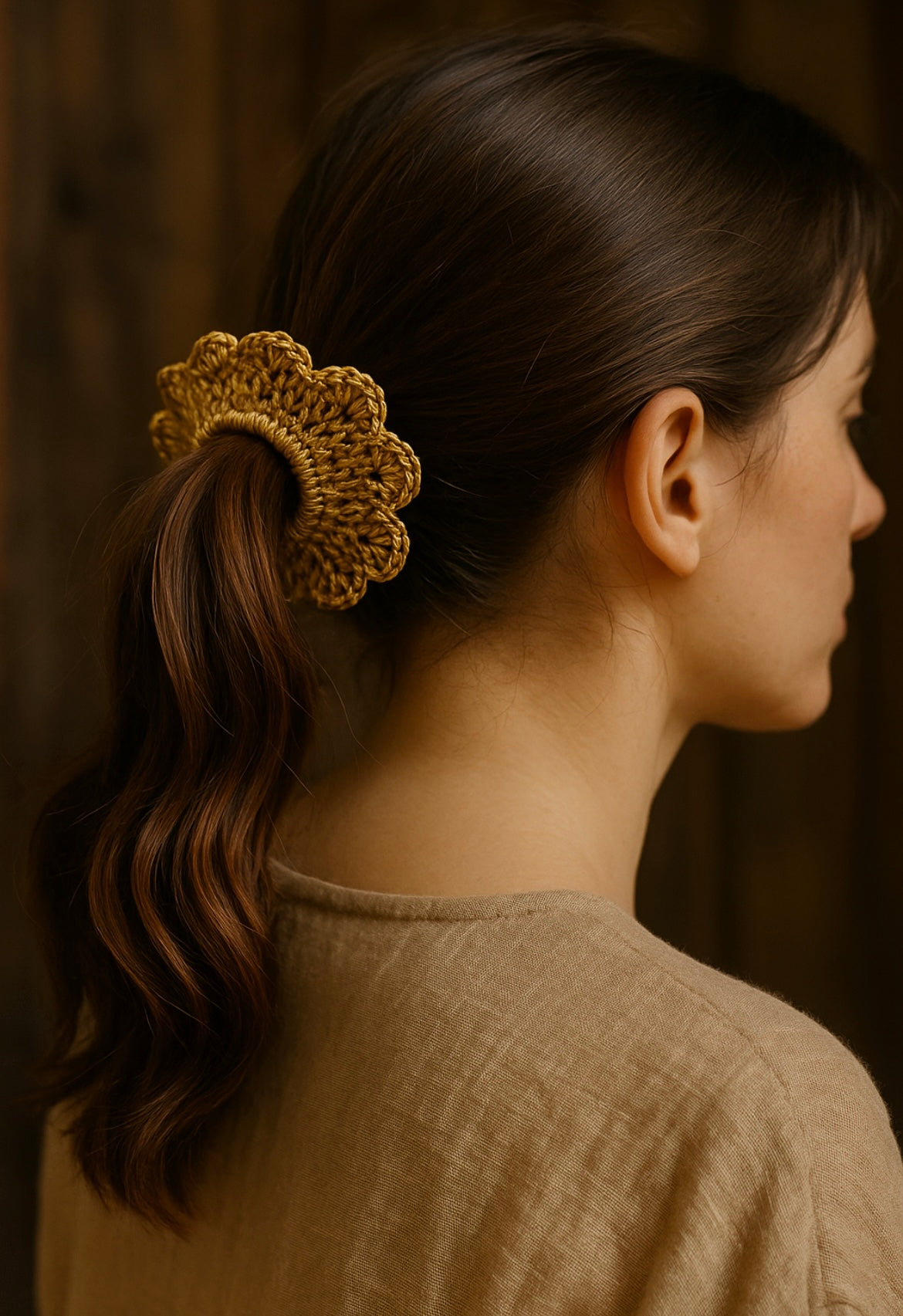 Scrunchie Michay Dorado